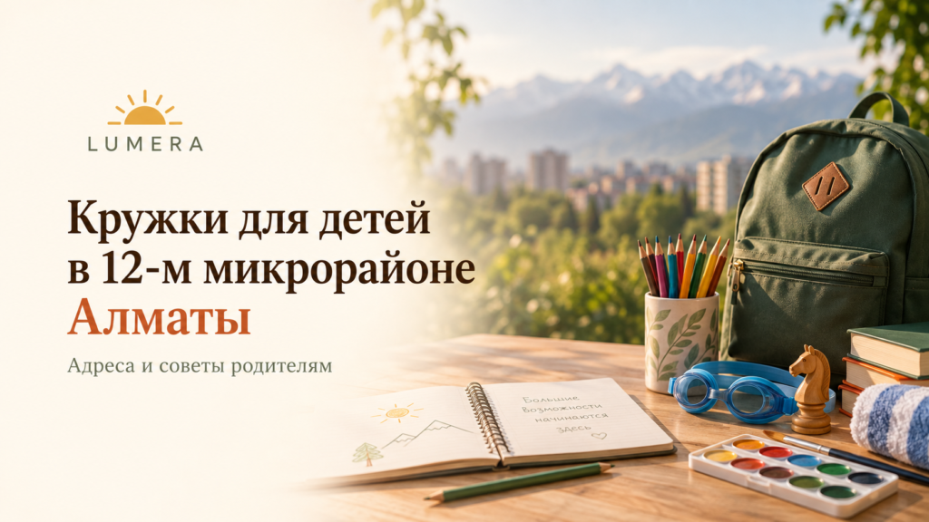 Кружки для детей в 12-м микрорайоне Алматы и поблизости: с чего начать поиск